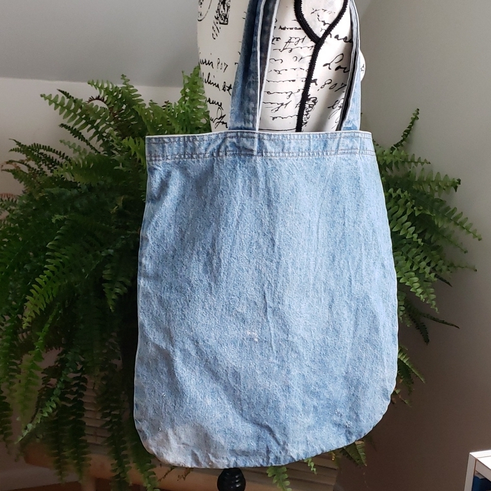 Vintage "Scottsdale Princess" Denim Tote Bag Made In Usa. View 5